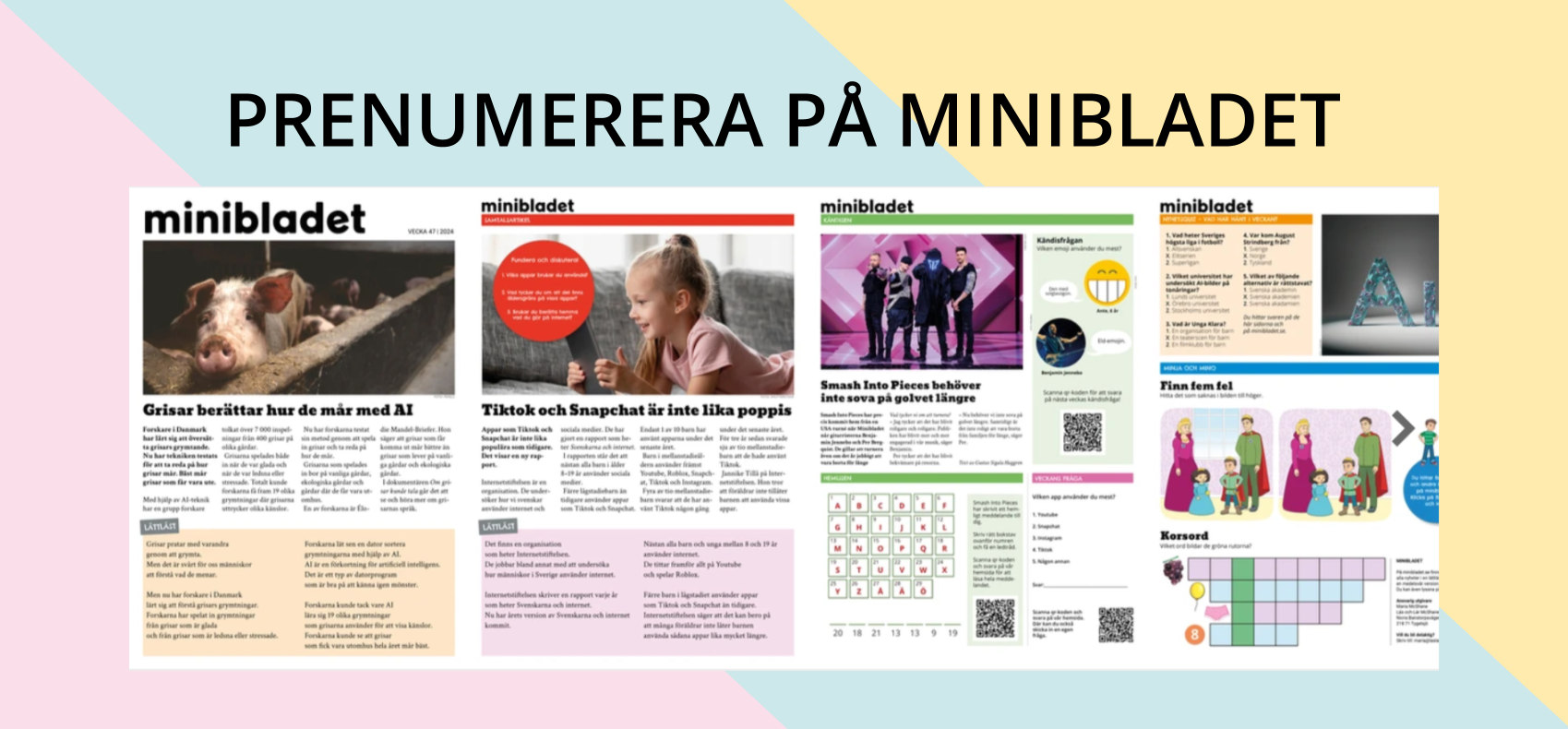 Prenumerera på Minibladet